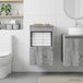 Maison Exclusive Armoire de salle de bain exclusive, couleur Sonoma gris, dimensions 30 x 41 x 50 cm, en panneaux de particules