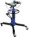 Shanghai Sishun Technology Co., Ltd Cric hydraulique télescopique, capacité 0,5 tonne/1100 lbs, cric de sol à 2 étages avec pédale et roues pivotantes à 360°, idéal pour une utilisation dans les garages et les ateliers, bleu