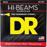 DR Strings LMR5-130 Hi-Beams Medium to Heavy 45-130 X-long Scale 5-snarige basgitaarsnaren