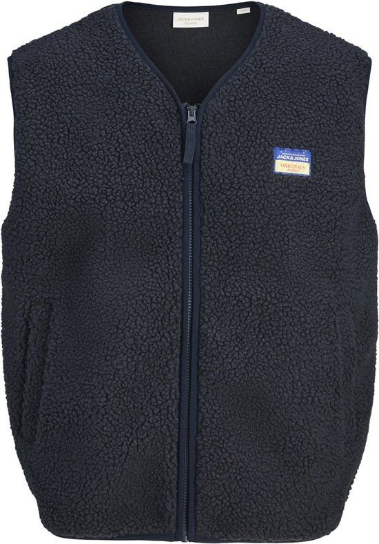 JACK&JONES JORPOCKY TEDDY VEST FRSS26 Heren Vesten S Navy Blazer Polyester