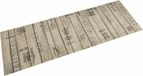 vidaXL Keukenmat wasbaar hekprint 45x150 cm fluweel