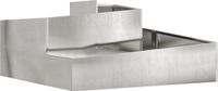 vidaXL Plantenbak zilver 100 x 100 x 50 cm roestvrij staal