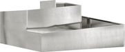vidaXL Plantenbak zilver 100 x 100 x 50 cm roestvrij staal