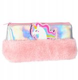 Euro-Trade Housse en peluche licorne - Rose holographique