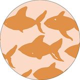Bonateks Ronde digitaal bedrukte muismat, antislip onderkant, voor kantoor en thuis, diameter: 22 cm