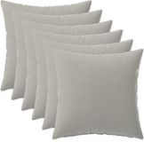 vidaXL - Kussensloop - 6 stuks - HEERLEN - Grijs - 35 x 35 cm - Polyester