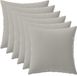 vidaXL - Kussensloop - 6 stuks - HEERLEN - Grijs - 35 x 35 cm - Polyester