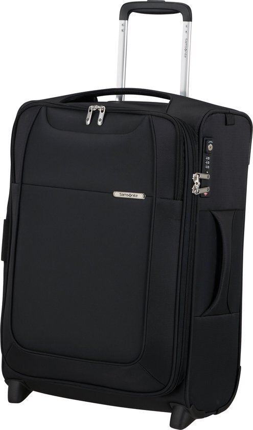 Samsonite Samsonite D'Lite Upright 55 Exp black Zachte koffer Zwart