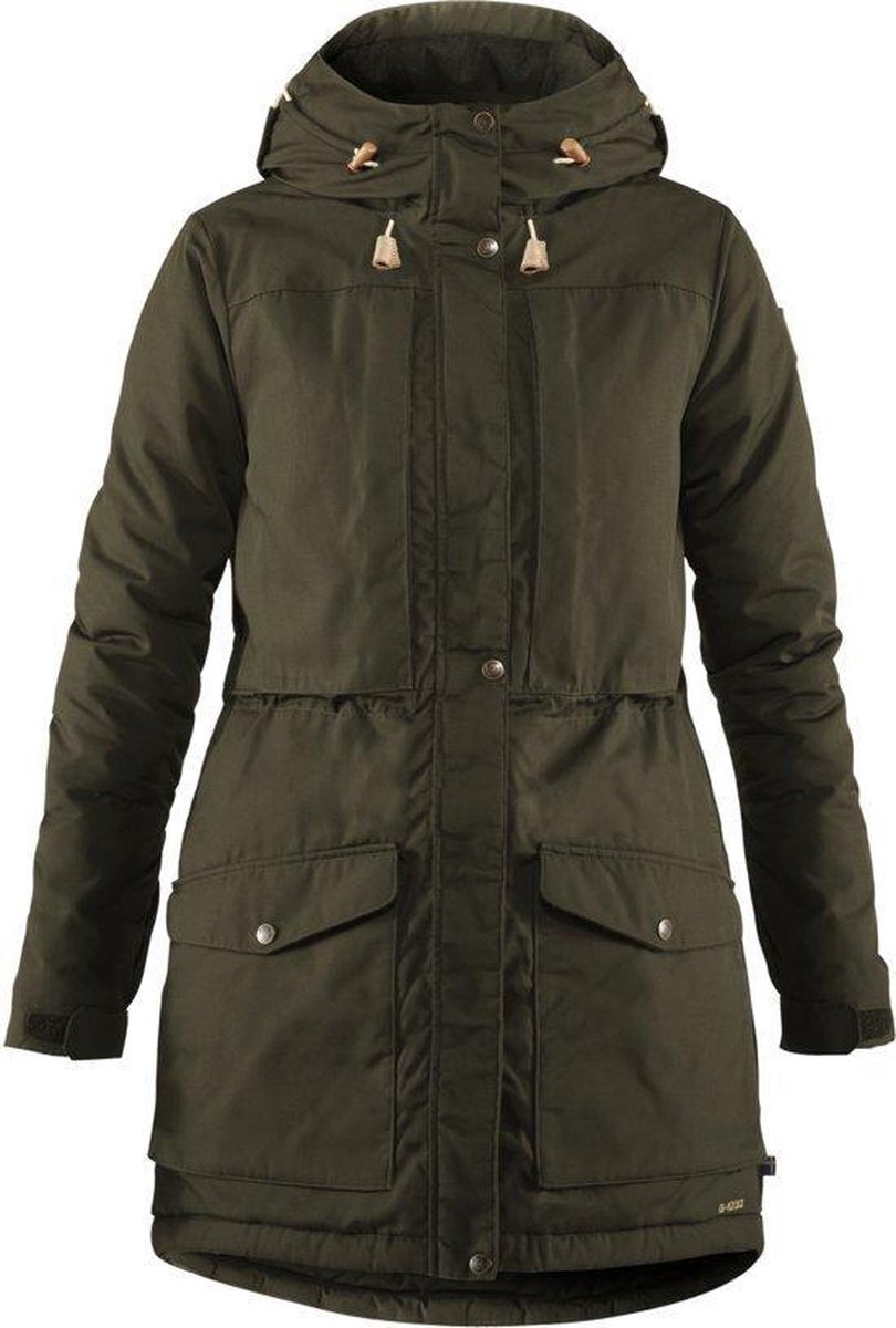 Fjällräven Singi Wool Padded Parka Outdoorjas Dames - Deep Forest - M