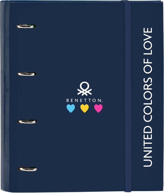 Ringmap Benetton Love Marineblauw (27 x 32 x 3.5 cm)