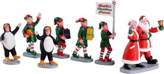 Lemax Santa's Elf Parade, Set Of 7