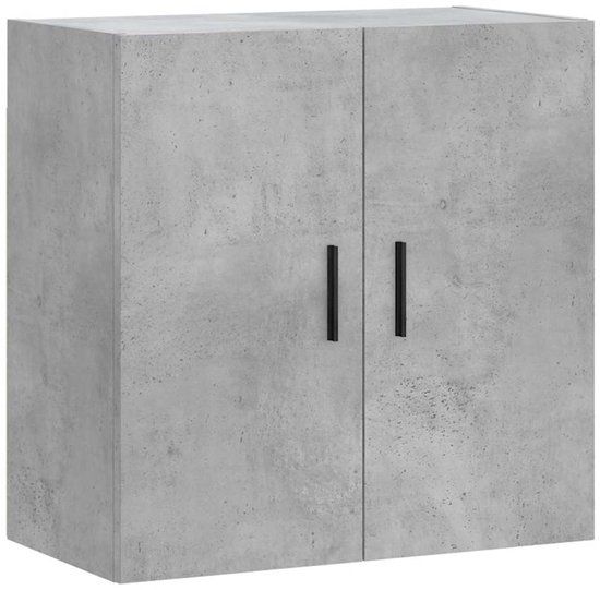 vidaXL Wandkast - 60x31x60 cm - Bewerkt Hout - Betongrijs