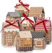 oCreon DIY Adventskalender om te Vullen, 24 Adventskalender Huisjes met Cijferstickers, Linten, Labels