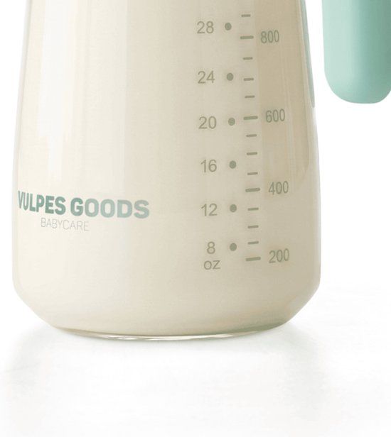 Vulpes Goods® Milk Pitcher - Mint Groen, 1000 ml, Glas, BPA-vrij