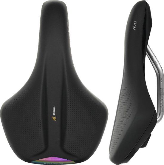 Selle Royal Vivo Ergo Moderate zadel - Royalgel - waterbestendig - Zwart