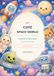 My cute space world: 50 galactic coloring pages