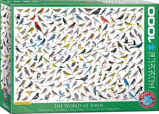 Eurographics De wereld van vogels door David Sibley 1000-delige puzzel