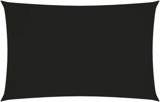 vidaXL Zonnescherm rechthoekig 2x5 m zwart