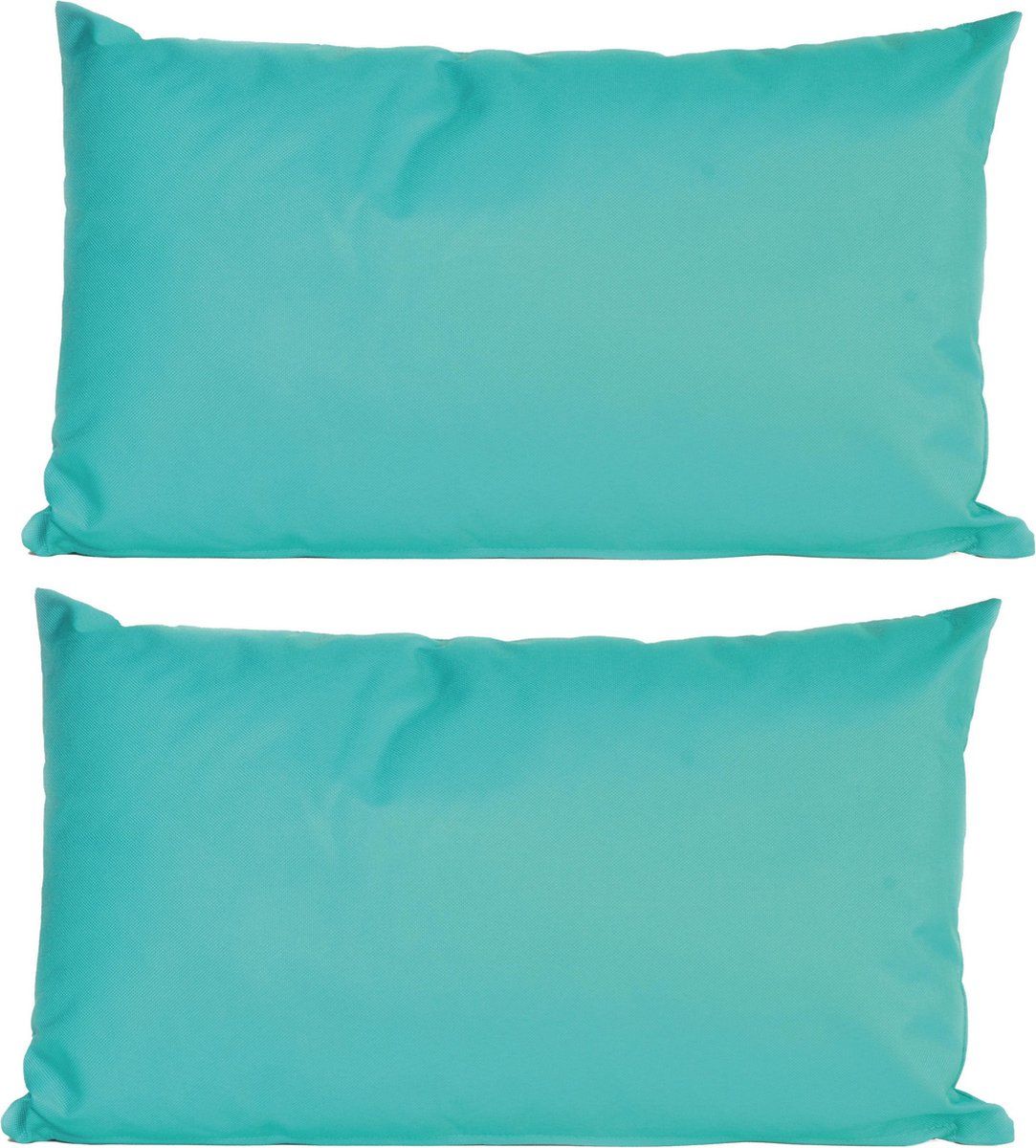 Anna's Collection 4x Aqua Blue Indoor/Outdoor Cushions 30 x 50 cm