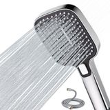 Ibenzoa® Douchekop met Slang 1,5m - Regendouche met 3 Straalsoorten