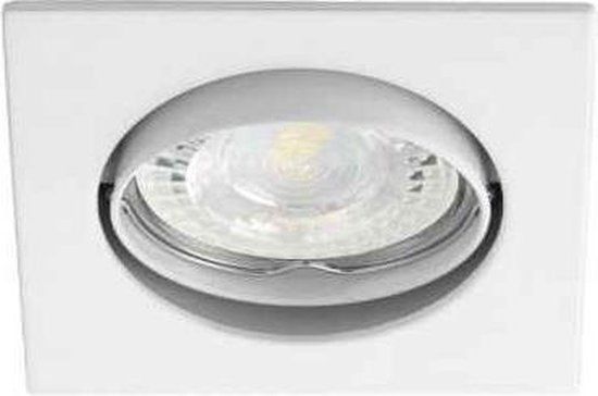 Kanlux NAVI - Vierkante inbouwspot - Wit - Kantelbaar - GU5.3