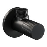 Brauer Hoekstopkraan Brauer Black Carving Edition Compleet Met Slang Mat Zwart