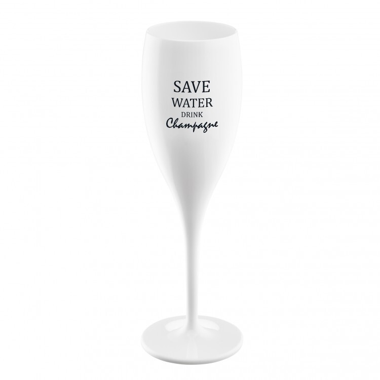 koziol Save water drink champagne