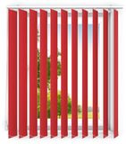 time4blinds - Verticale lamellen - Verduisterend - PVC - Rood - 160x245 cm
