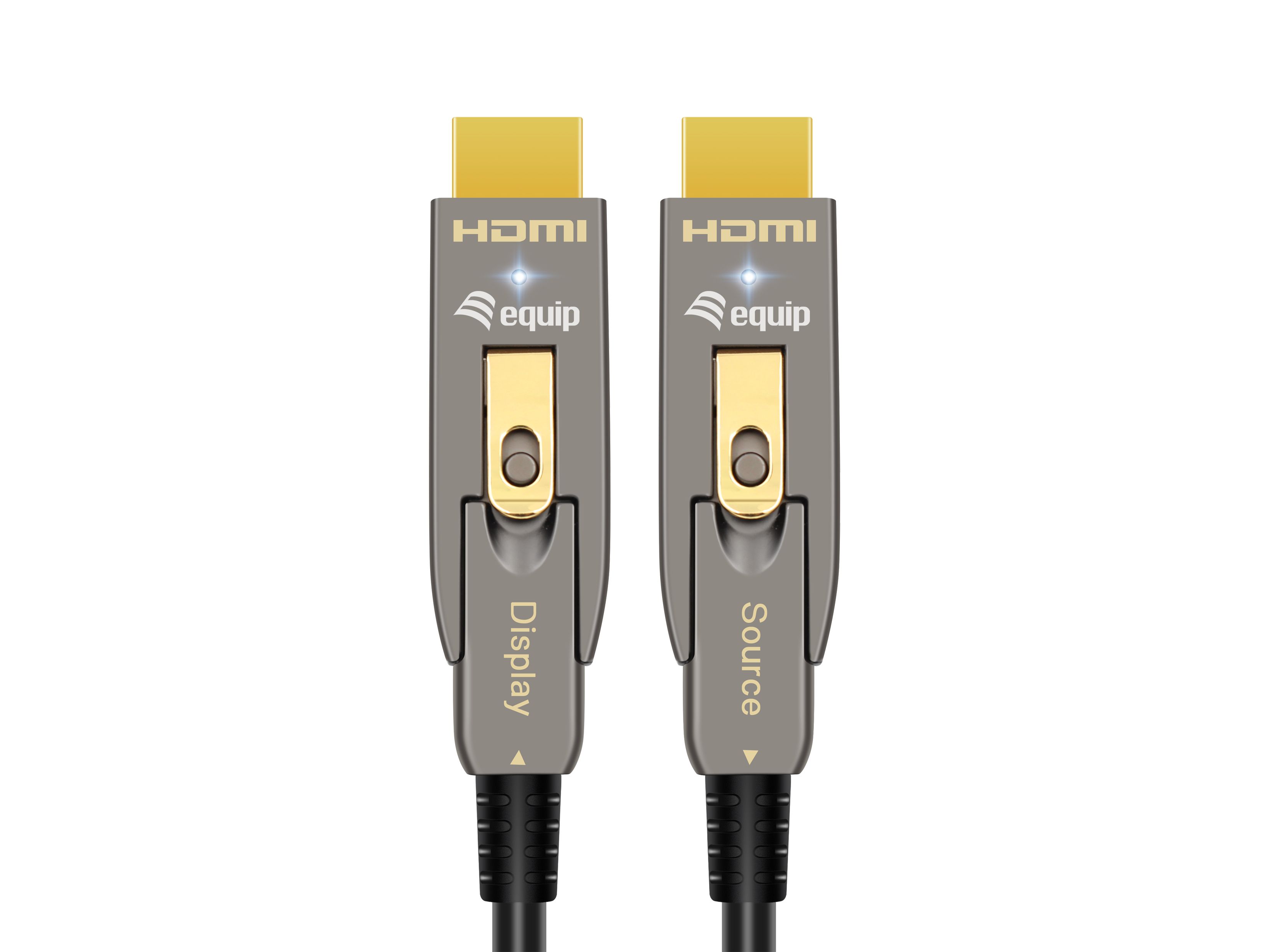 Equip 119412 HDMI kabel 15 m HDMI Type-A/HDMI Type-D Zwart