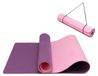 Tapis de yoga - 183 x 61 x 0,6 cm - TPE - Antidérapant double face - Avec sangle de transport