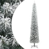 VidaXL Sapin de Noël artificiel étroit avec support et neige 270 PVC