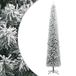 VidaXL Sapin de Noël artificiel étroit avec support et neige 270 PVC