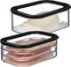 Mepal MODULA Frischhaltedosen Wurst & Käse Set schwarz