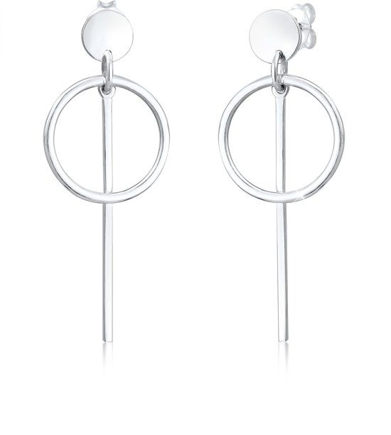 Elli Oorbellen Hanger Geo Cirkel Basic Minimal 925 Zilver