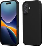 kwmobile telefoonhoesje geschikt voor Apple iPhone 16 - Hoesje met siliconen coating - Smartphone case in zwart
