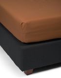 Essenza Minte Hoeslaken Leather brown - 90x200 cm