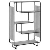 vidaXL Highboard Grijs Sonoma 93.5 x 37.5 x 144 cm Bewerkt hout