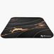 Arozzi Zona Square protection de sol pour chaise de bureau - Antidérapant - 116 x 116 cm - Noir or