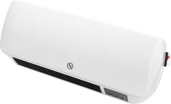 Eurom WH2018 Keramische Wandkachel - 2000W - Wit - Met Afstandsbediening