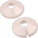 Rosette blanche (couvercle en plastique pour tuyaux de chauffage), 16 mm