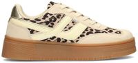 POSH by Poelman GEORGIA Dames Sneakers - Bruin met dierenprint