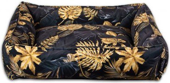 Lex & Max Dubai Hondenmand - 90x70cm - Zwart/Goud