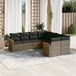 Maison Exclusive - Ensemble de jardin, 8 pièces, avec coussins, gris, en polyrotin