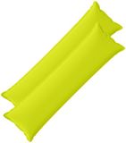 vidaXL - Kussensloop - 2 stuks - Houten - Heldergroen - 40 x 145 cm - Polyester