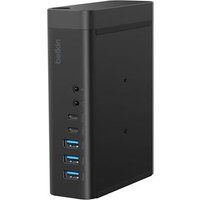 Belkin CONNECT - Dockingstation - voor laptop, tablet, smartphone, desktop - USB-C - USB-C, 2 x DP, 3 x HDMI - 2.5GbE - 180 watt - EMEA
