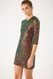 No Matter What Mega Merchant GMBH Mini-robe brodée de paillettes