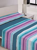Casa Campo Delave beddengoedset, blauw/paars, 135 cm (220 x 260 + 1/45 x 155 cm)