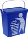 Excellent Houseware Gft afvalbakje voor aanrecht - 12L - blauw
