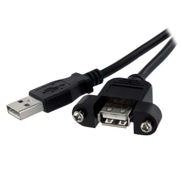 StarTech.com   30 cm lange, paneelgemonteerde USB-kabel A naar A F/M