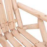 vidaXL Tuinstoel 68x86x103 cm Massief Vurenhout Naturel Inclusief Kussen Ja